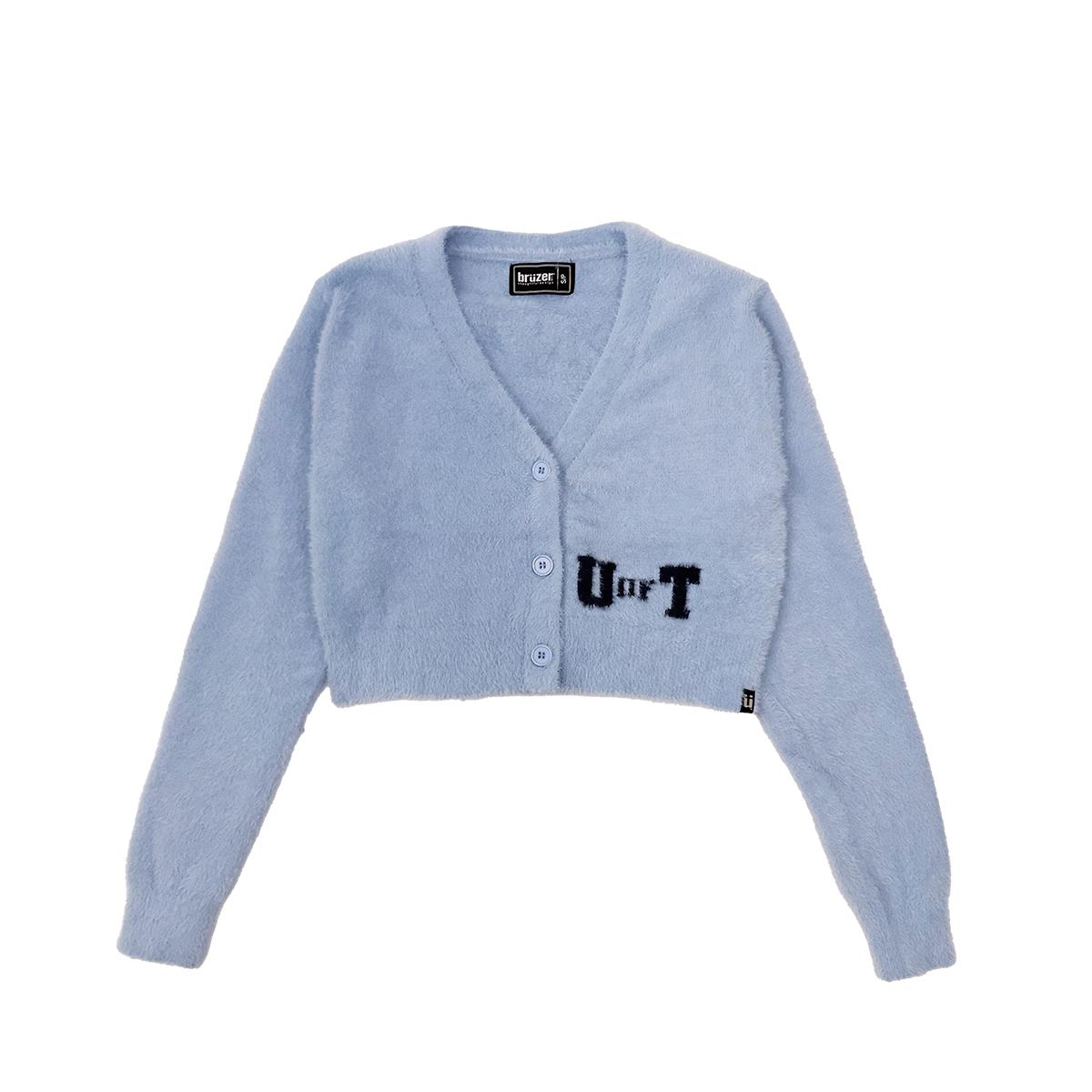 Women's U of T Fuzzy Cropped Cardigan | Bruzer